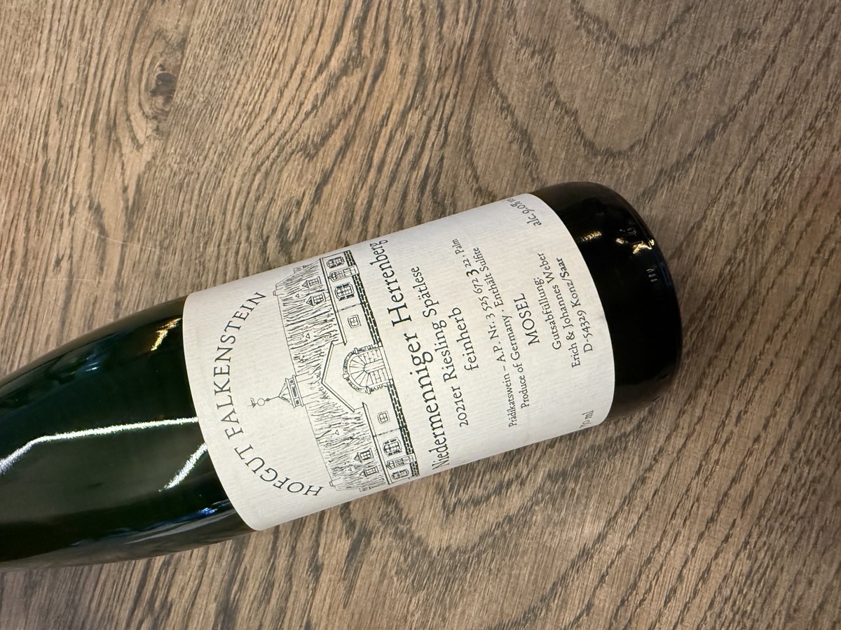 NIEDERMENNINGER HERRENBERG RIESLING SPAETLESE F.H. AP3 PALM 2021