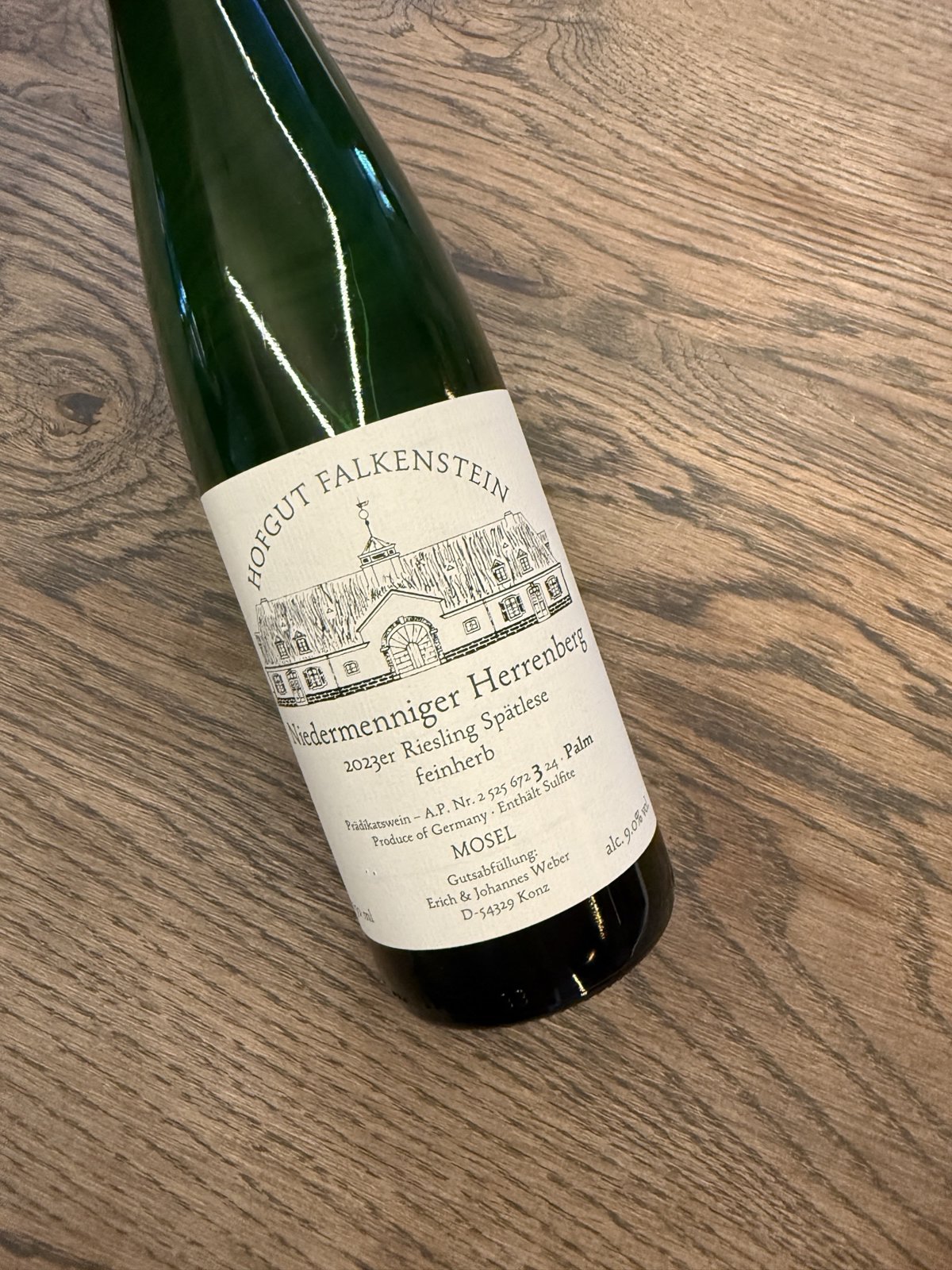 NIEDERMENNIGER HERRENBERG SPATLESE FEINHERB AP3 PALM  2023