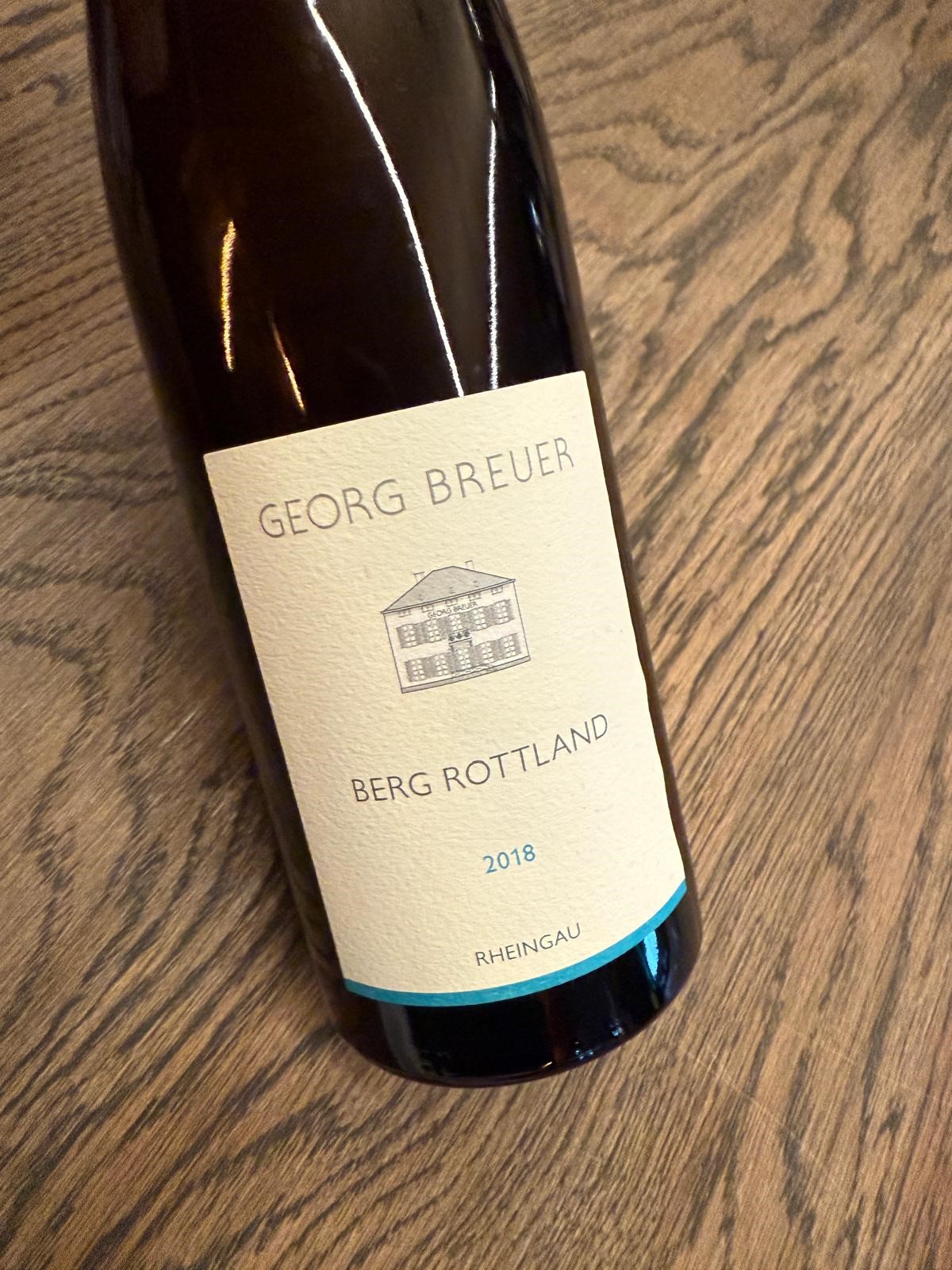 GEORG BREUER BERG ROTTLAND RUDESHEIM RIESLING QBA 2018