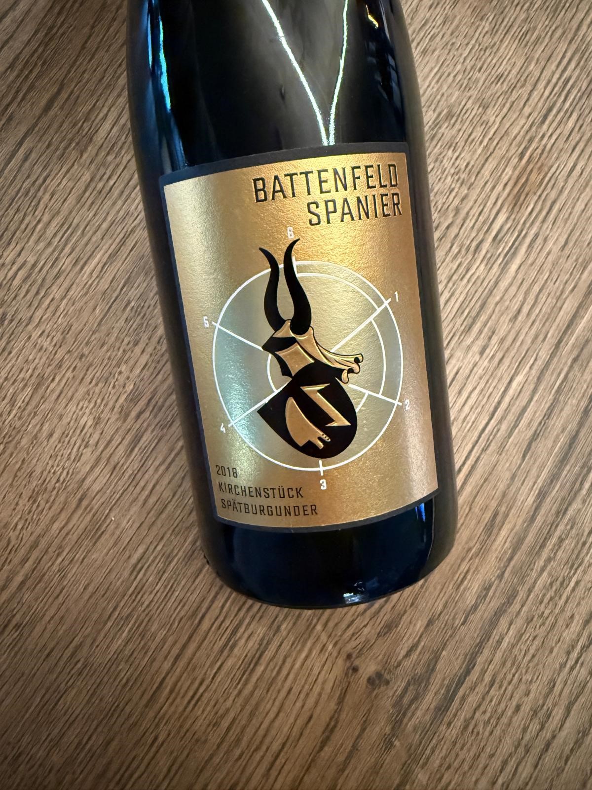 BATTENFELD SPANIER KIRCHENSTUCK SPAETBURGUNDER 2018 GG ROTWEIN