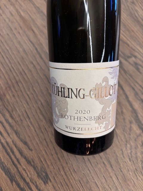 2020 KUHLING GILLOT ROTHENBERG RIESLING WURZELECHT vol.12.5