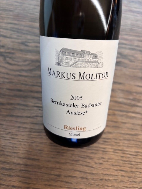 BERNKASTELER BADSTUBE GOLDKAPSEL    AUSLESE 0,375L 2005