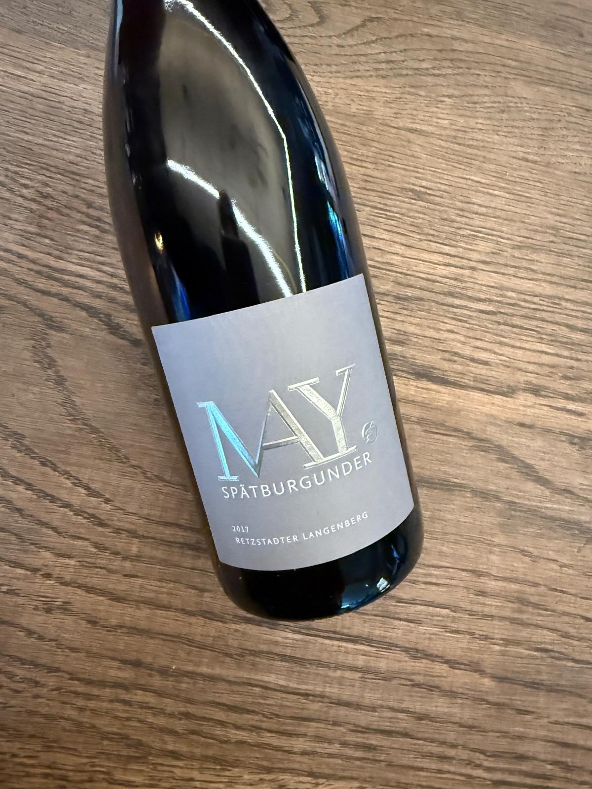 WEINGUT MAY SPAETBURGUNDER LANGENBERG VDP ERSTE LAGE 2017