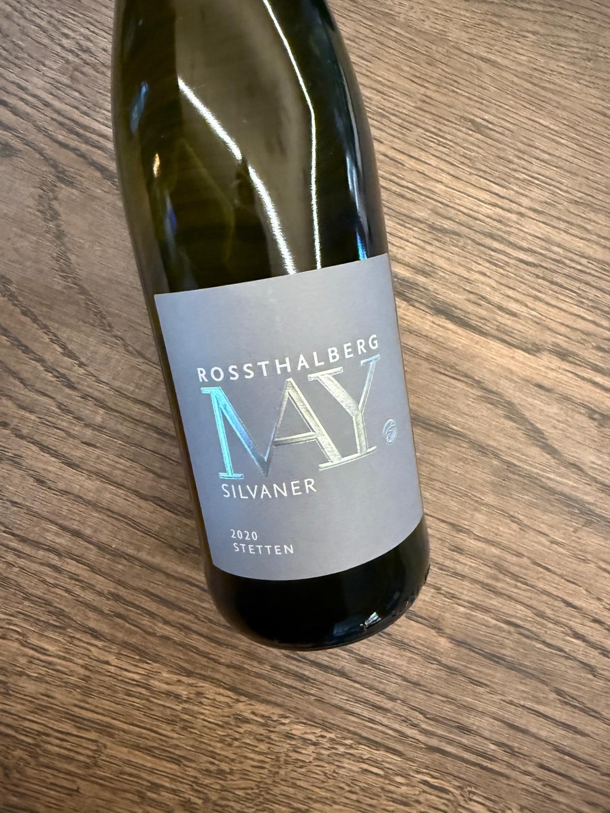 WEINGUT MAY SILVANER ROSSTHALBERG 2020  VDP.ERSTE LAGE