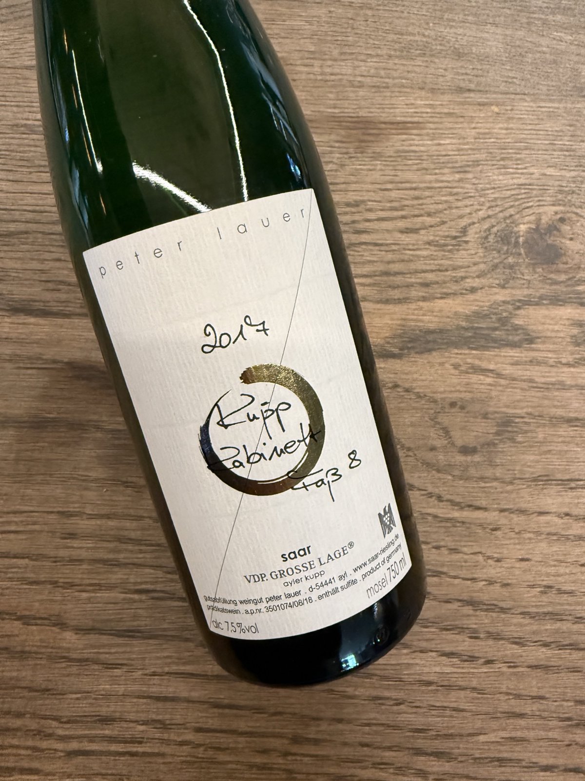 PETER LAUER FASS 8 KABINETT HALBTROCKEN 2017