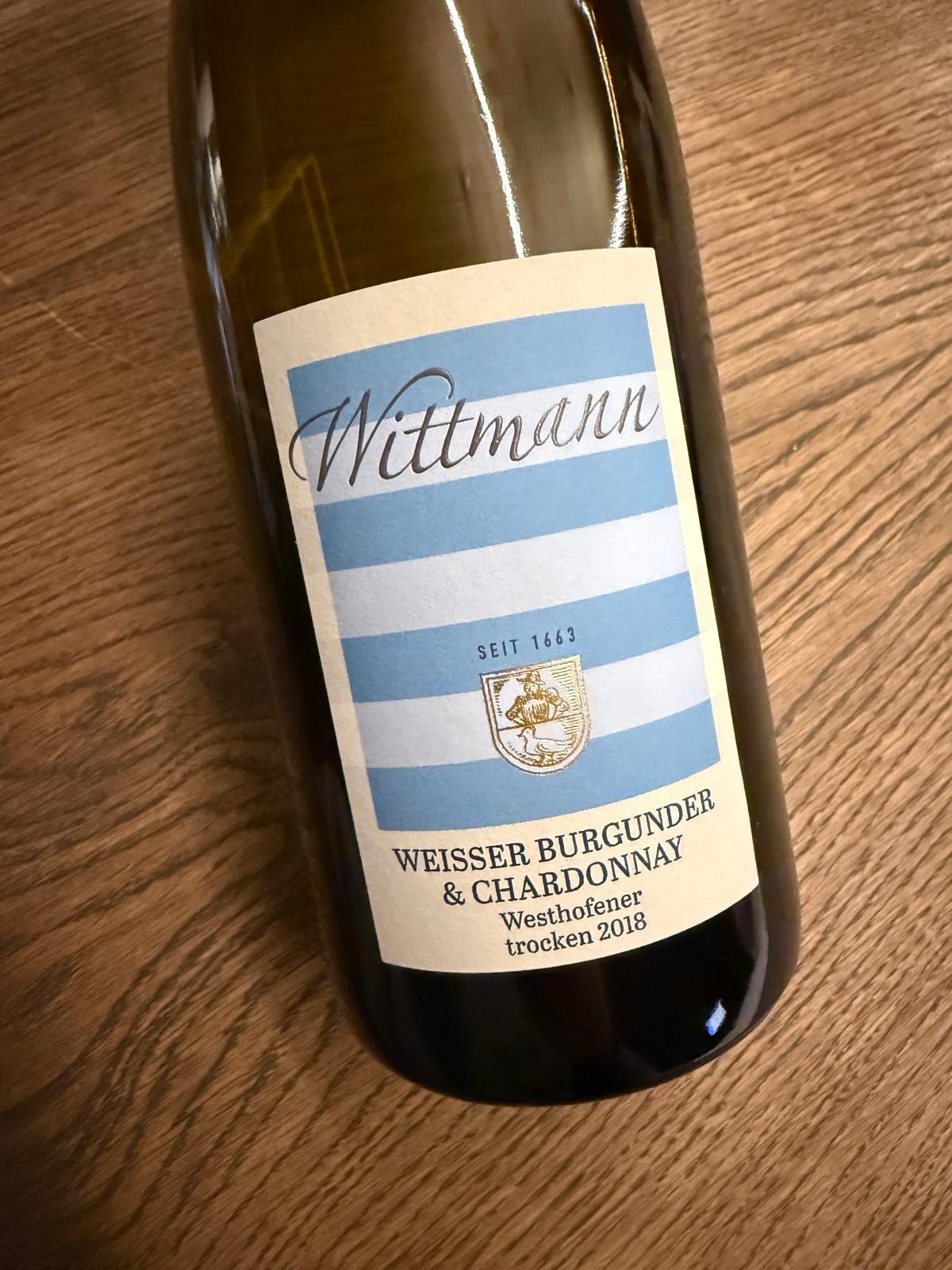 WESTHOFENER WEISSER BURGUNDER UND CHARDONNAY TR. 2018
