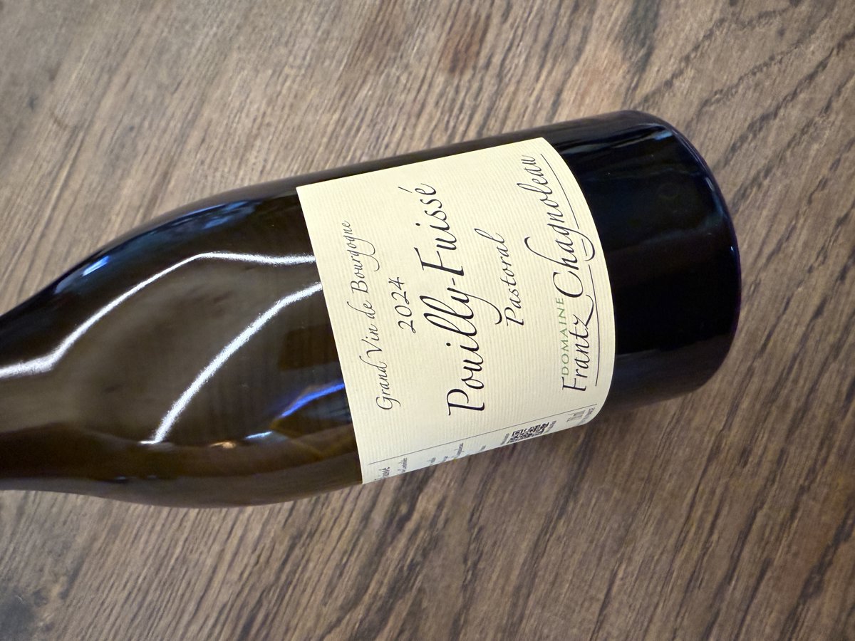 CHAGNOLEAU POUILLY FUISSEE PASTORAL 2024 BIO VOL.13.00