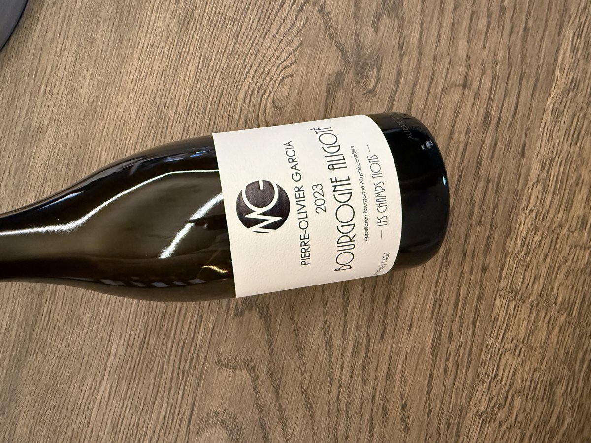 BOURGOGNE ALIGOTE LES CHAMPS TIONS 2023 vol 12.5