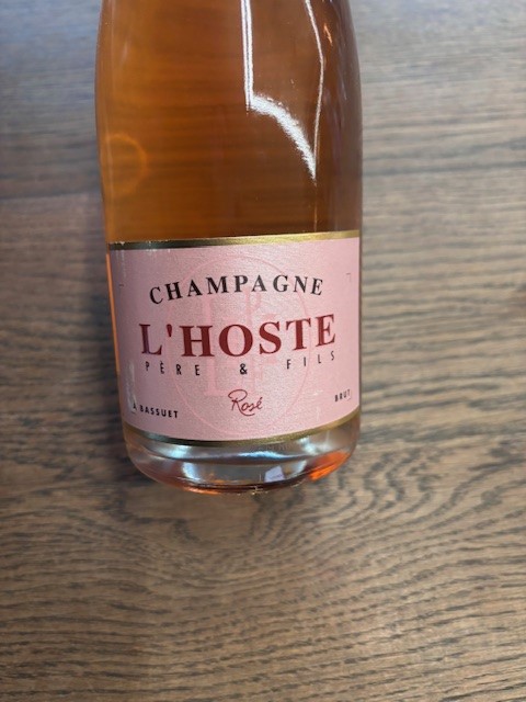 CHAMPAGNE LHOSTE ROSE CUVEE CHARDONNAY PINOT NOIR