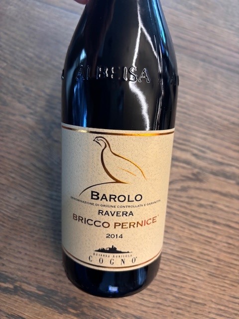 ELVIO COGNO BAROLO RAVERA BRICCO PERNICE 2014 0.75L.