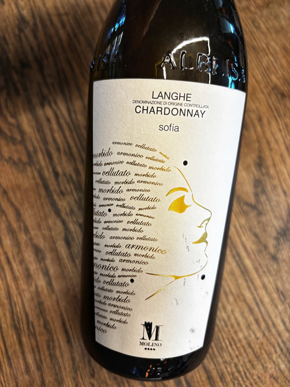 MOLINO WINERY LANGHE CHARDONNAY DOC 2019 0.75L.