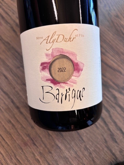 MADAME ALY DUHR BARRIQUE ROUGE PINOT NOIR 2022