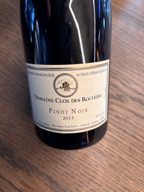 CLOS DES ROCHERS PINOT NOIR BARRIQUE LUXEMBOURG 2015