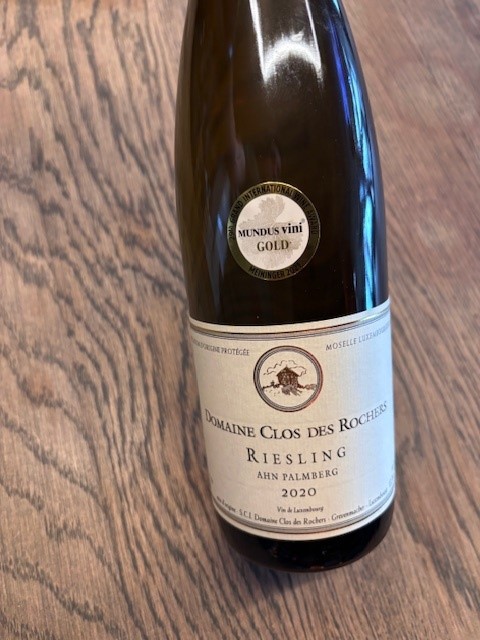 CLOS DES ROCHERS RIESLING  AHN PALMBERG LUXEMBOURG 2020