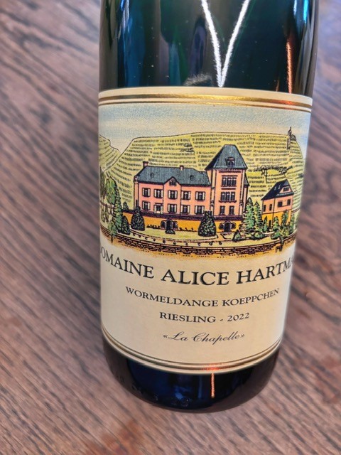 ALICE HARTMANN RIESLING WORMELDANGE KOEPPCHEN LA CHAPELLE 2022